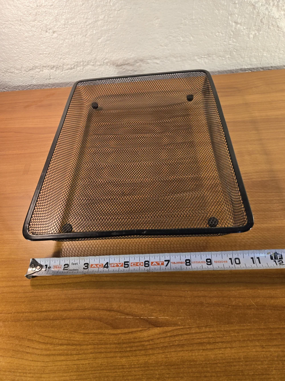 Black Mesh Desk Organizer Set - Multi-Tier Vertical File Rack & Letter Tray